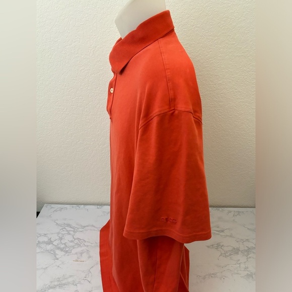 IZOD Golf with Stretch Short Sleeve Polo Shirt Men's Size XXL Golfing Orange Z​​ - Picture 2 of 4